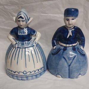 Vintage Delf Blue Bells Set Of 2...B106